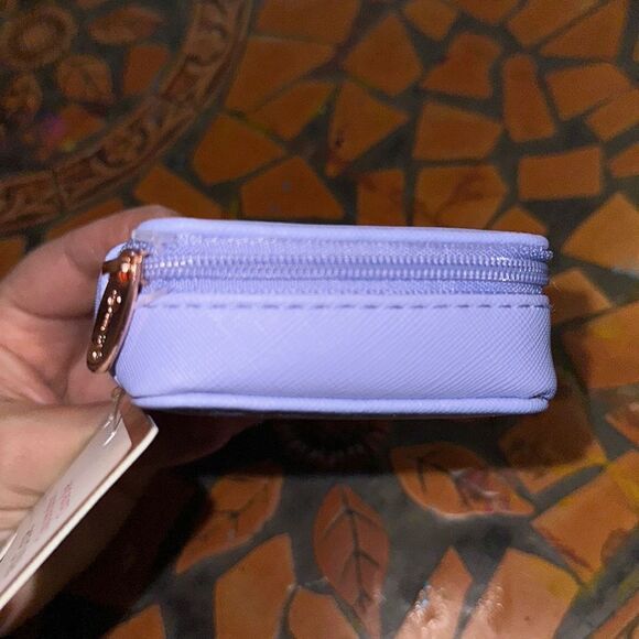 MIAMICA Travel Zip Around Pill Case Lavender Black “My Pills” - Picture 4 of 8